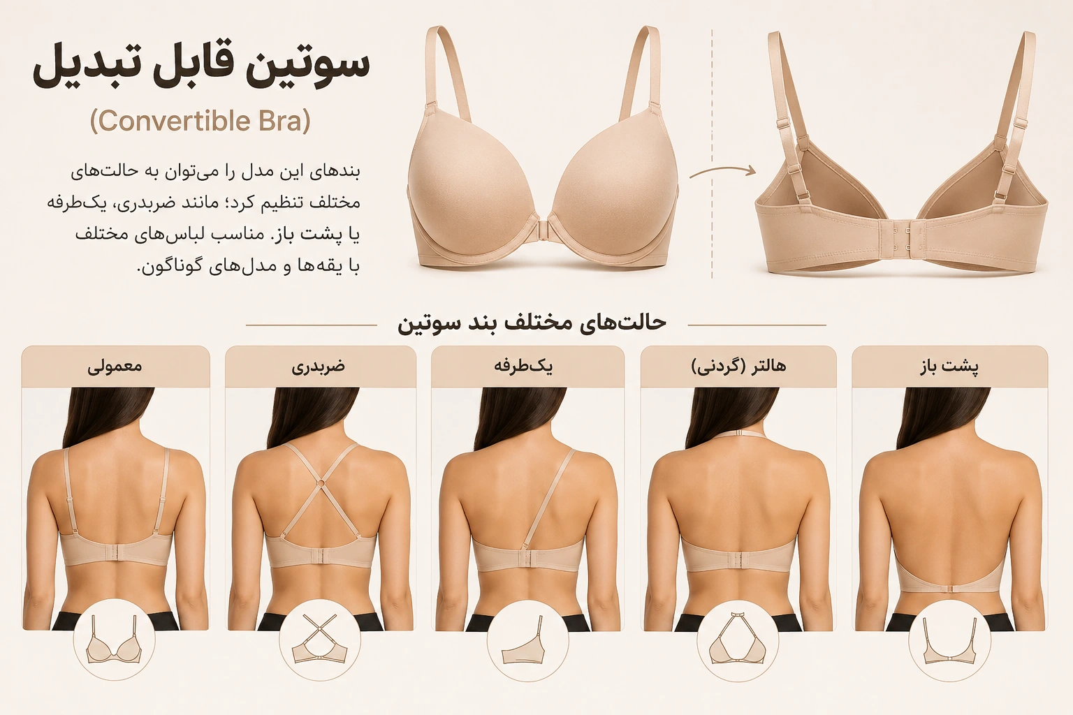 سوتین قابل تبدیل