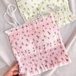خرید کراپ گلدار چین دوزی صورتی