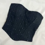 کراپ دکلته مجلسی مشکی