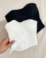 خرید کراپ دکلته مجلسی سفید