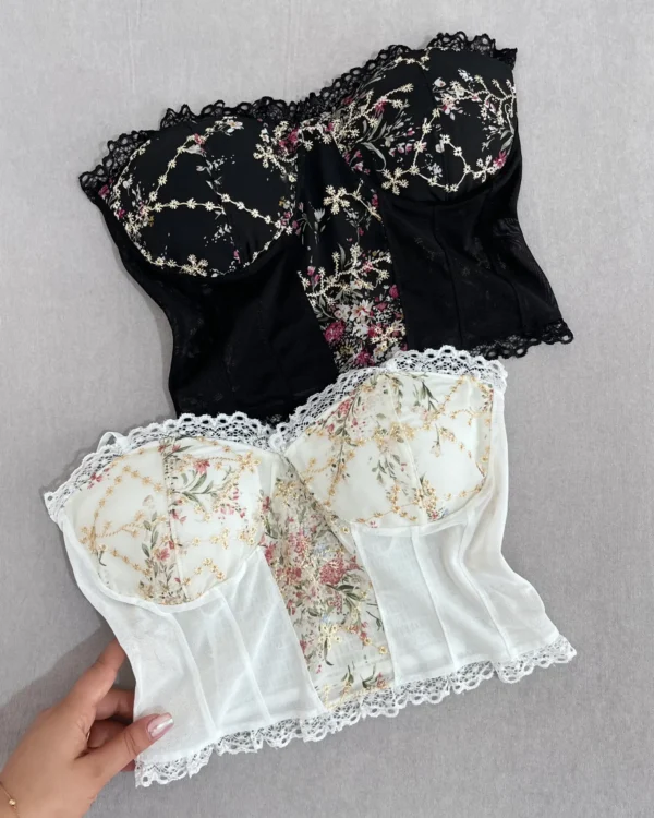 خرید کراپ مجلسی گلدوزی شده کاپدار