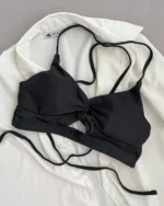 نمای نیم تنه بیکینی مشکی برند Cupshe