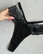 شورت لامبادا مشکی فانتزی Jima