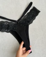 شورت لامبادا مشکی فانتزی Jima
