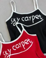 کراپ تاپ نخ پنبه کاپدار sky carpet