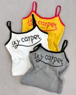 کراپ تاپ نخ پنبه کاپدار sky carpet