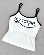 کراپ تاپ نخ پنبه کاپدار sky carpet