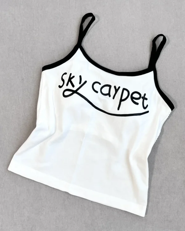 کراپ تاپ نخ پنبه کاپدار sky carpet
