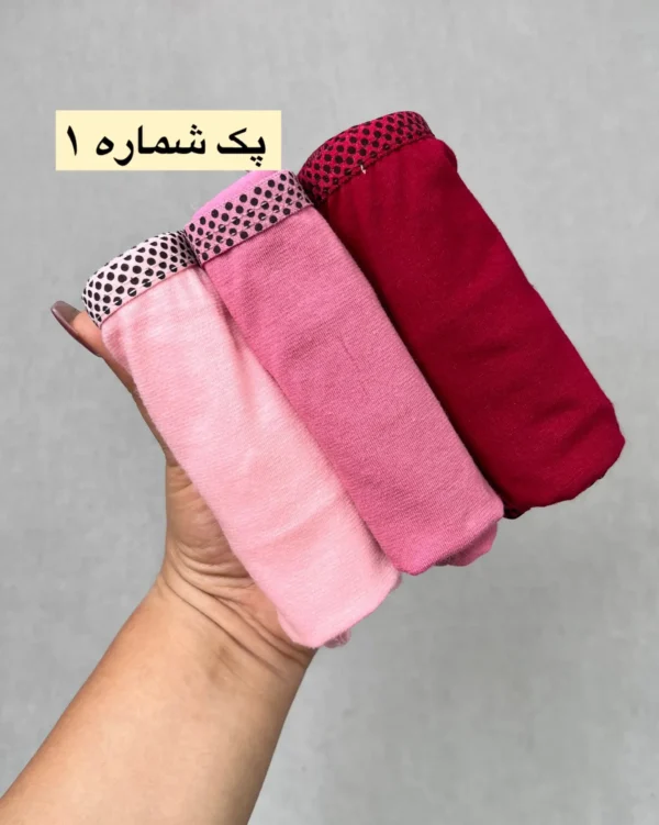 خرید پک شورت نخی زنانه 3 عددی رشت