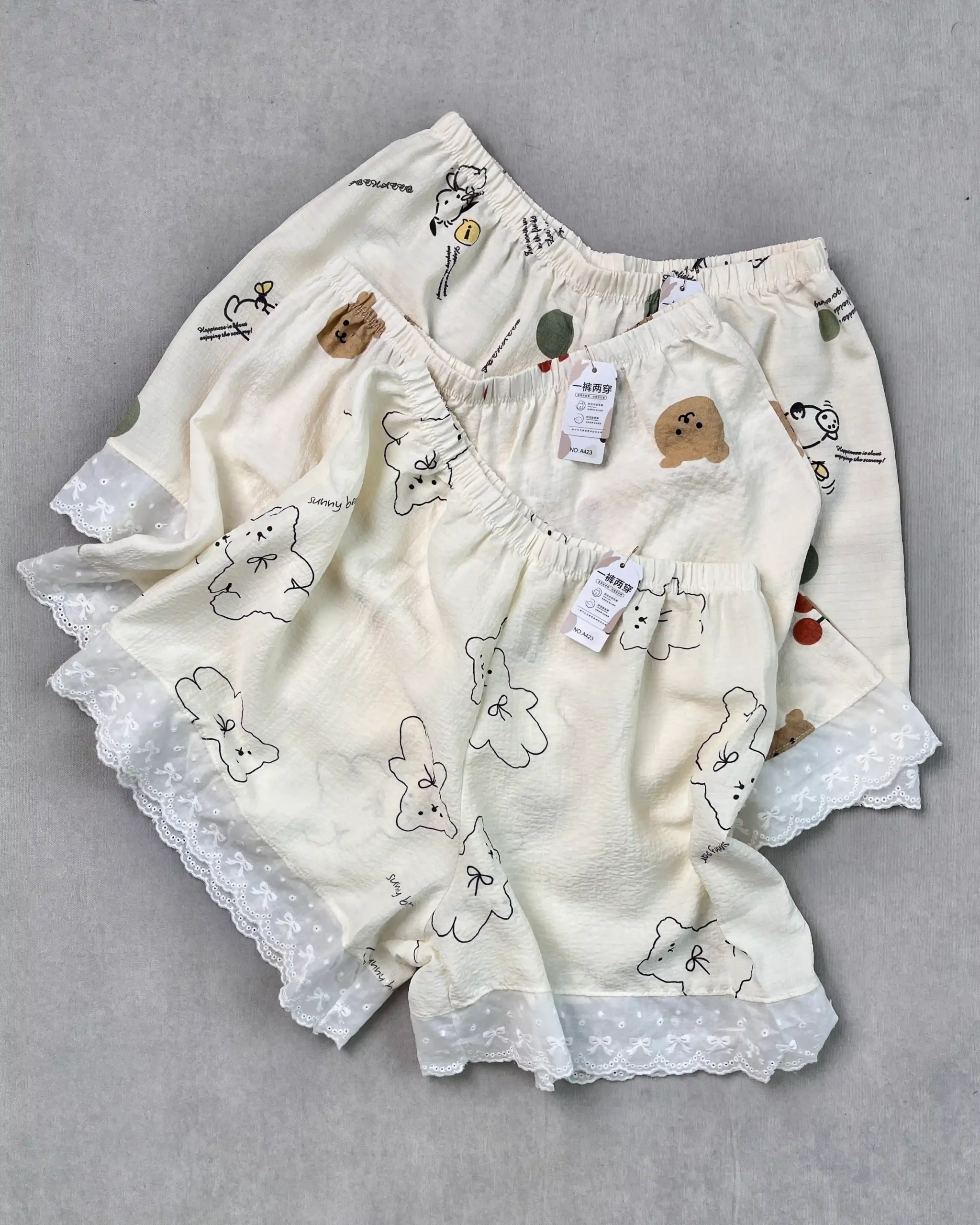 شورتک عروسکی کد 423 9 خرید اینترنتی شورتک عروسکی قرتی مد