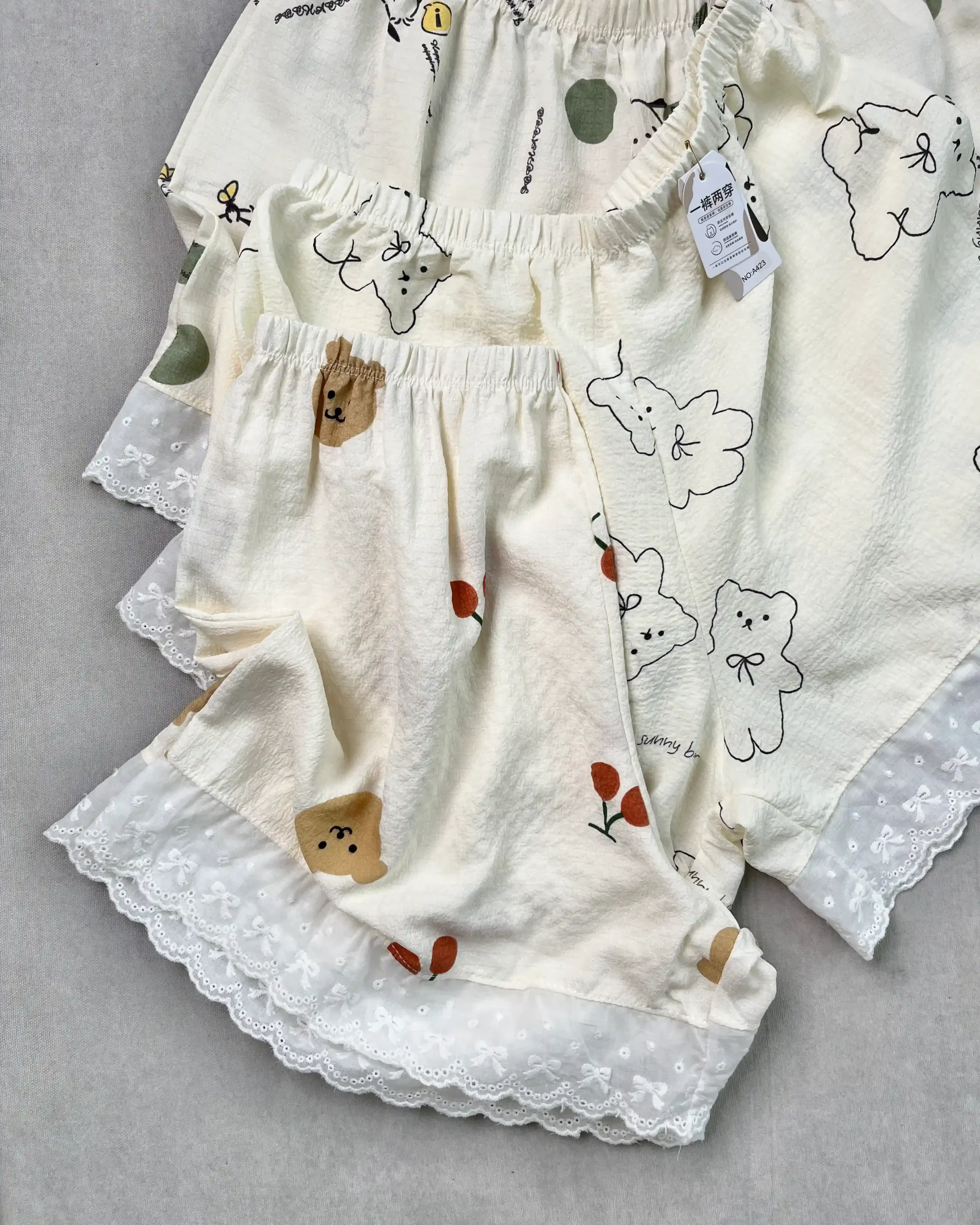 شورتک عروسکی کد 423 8 خرید شلوارک نخی زنانه قرتی کوچصفهان