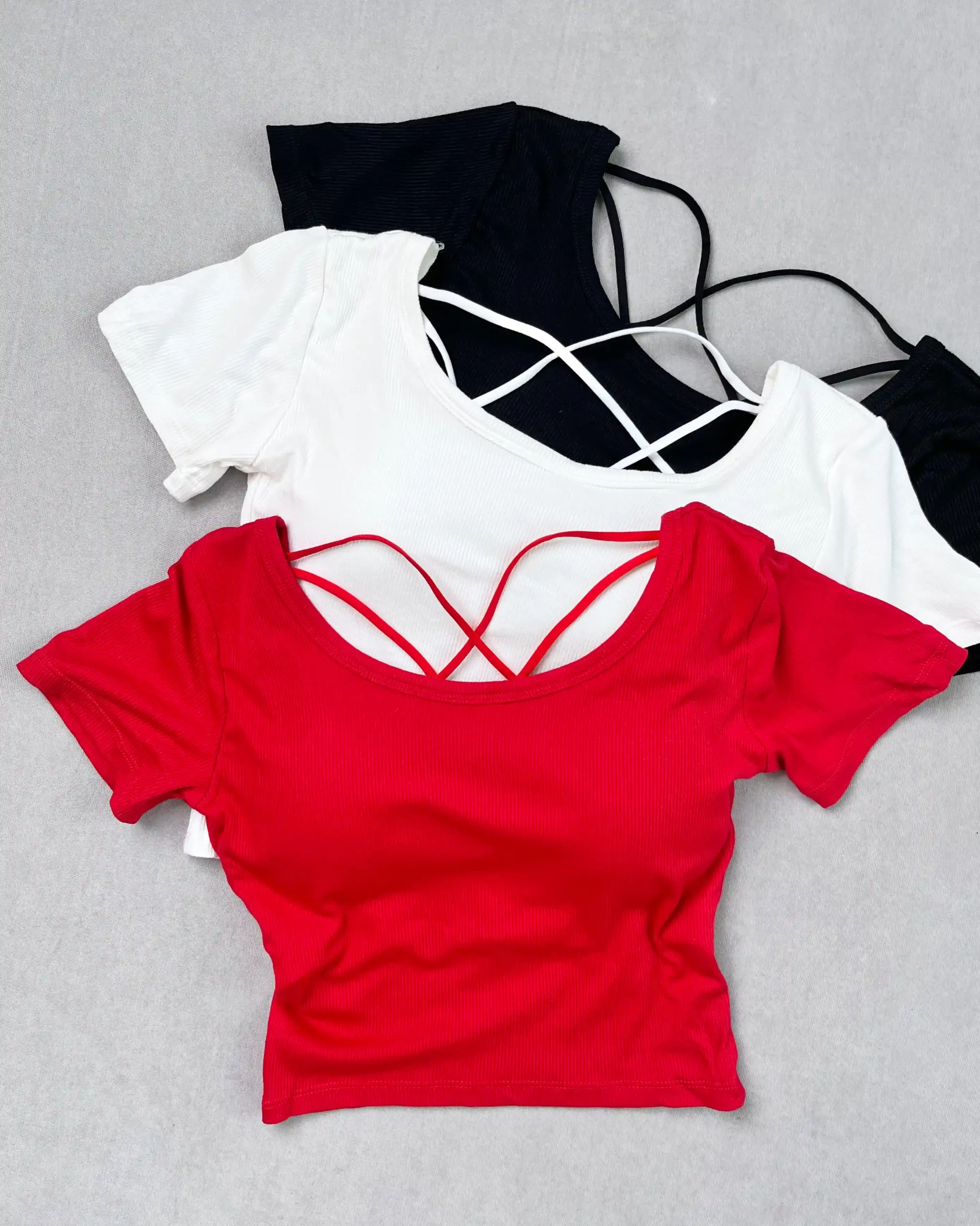 crop-shirt کراپ شرت کبریتی کد ۰۷۸