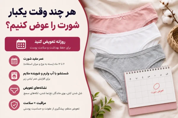 هر چند وقت یکبار باید شورت و لباس زیر را عوض کنیم؟ زمان تعویض و دور انداختن شورت زنانه و مردانه