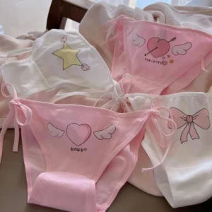 شورت بغل گره ای صورتی توت فرنگی