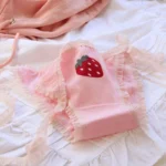 شورت بغل گره ای صورتی توت فرنگی