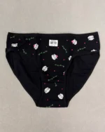 خرید اینترنتی شورت نخی کبریتی مشکی طرح دار سایز 3XL برند میسپل
