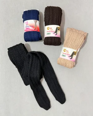 خرید جوراب شلواری بافت گندمی میس لی