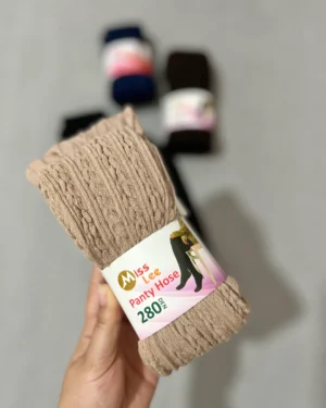 جوراب شلواری بافت گندمی میس لی