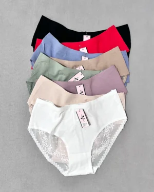 شورت کتان پشت توری لباس زیر قرتی