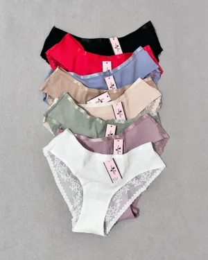 شورت کتان کبریتی پشت توری