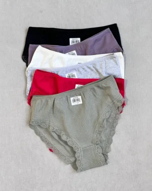 شورت میسپل فاق بلند کبریتی لبه گیپور