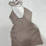 رومایویی پشت‌باز نسکافه‌ای تیره سایز مدیوم