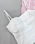 خرید کراپ تاپ عروسکی سفید