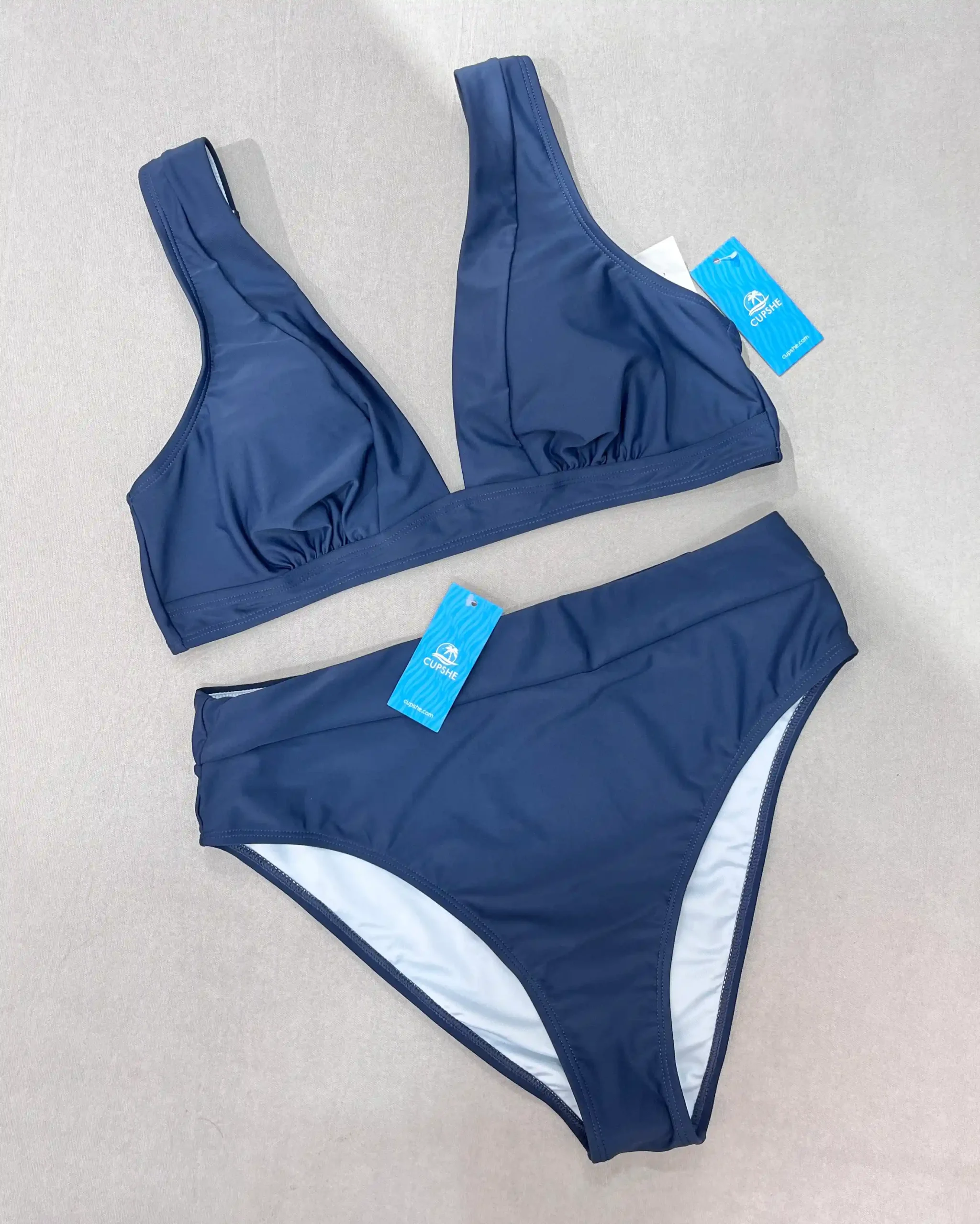 gherti-cupshe-high-waisted-bikini بیکینی آبی روشن برند کاپشی فروشگاه قرتی