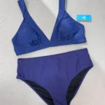 لباس شنا زنانه آبی ساده و شیک Cupshe