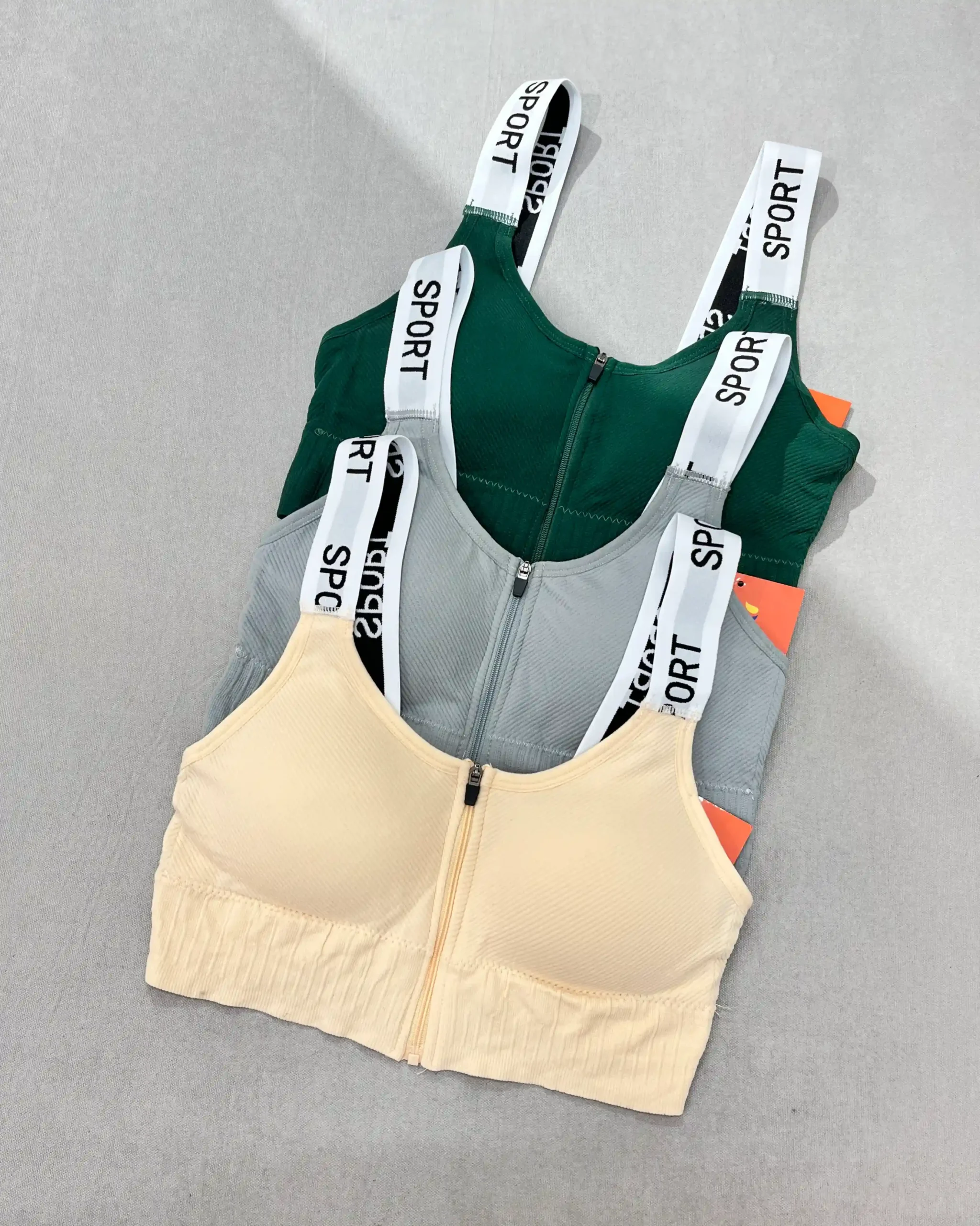 padded-gym-bra-workout خرید نیم تنه جلو زیپ دار