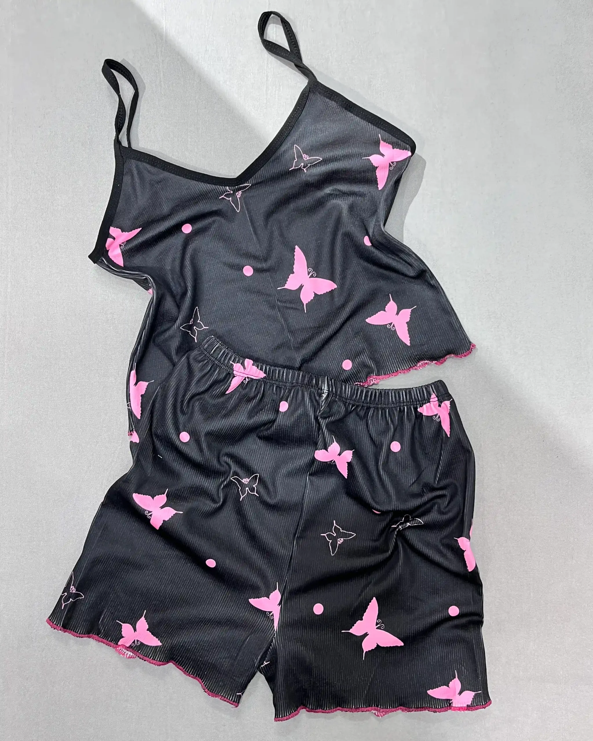 Soft-Cotton-Top-Set ست تاپ شلوارک کبریتی