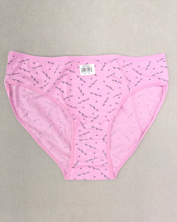 خرید شورت نخی صورتی طرح دار سایز 3XL برند میسپل