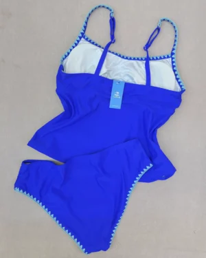 خرید اینترنتی مایو دوتکه آبی سایز XL برند Cupshe