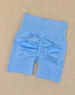شورتک ورزشی کمرگنی پشت چین کد SY079 آبی