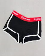خرید ست سه تکه نیم تنه و شورت لامبادا و شورتک supreme