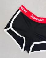 خرید ست سه تکه نیم تنه و شورت لامبادا و شورتک supreme