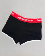 خرید ست سه تکه نیم تنه و شورت لامبادا و شورتک supreme