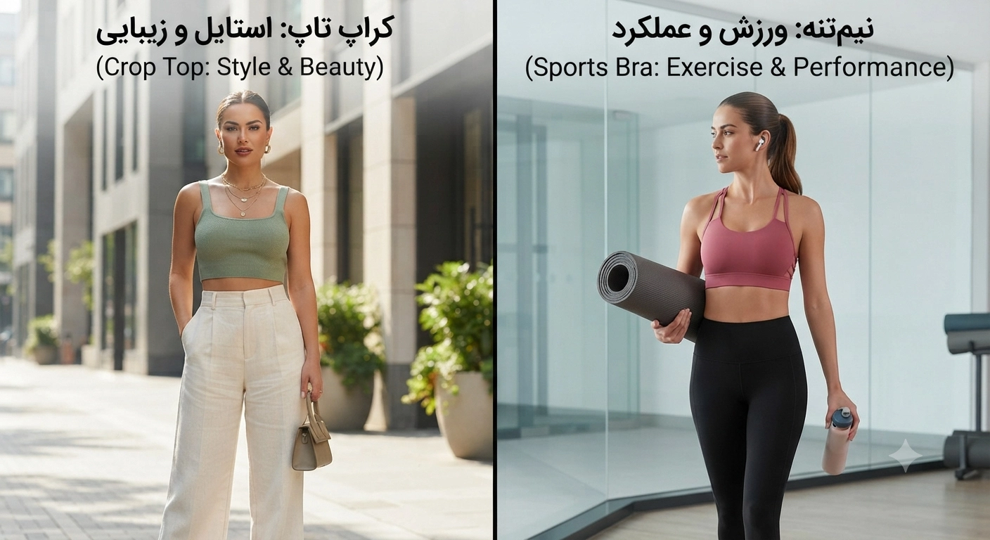 crop top vs bra