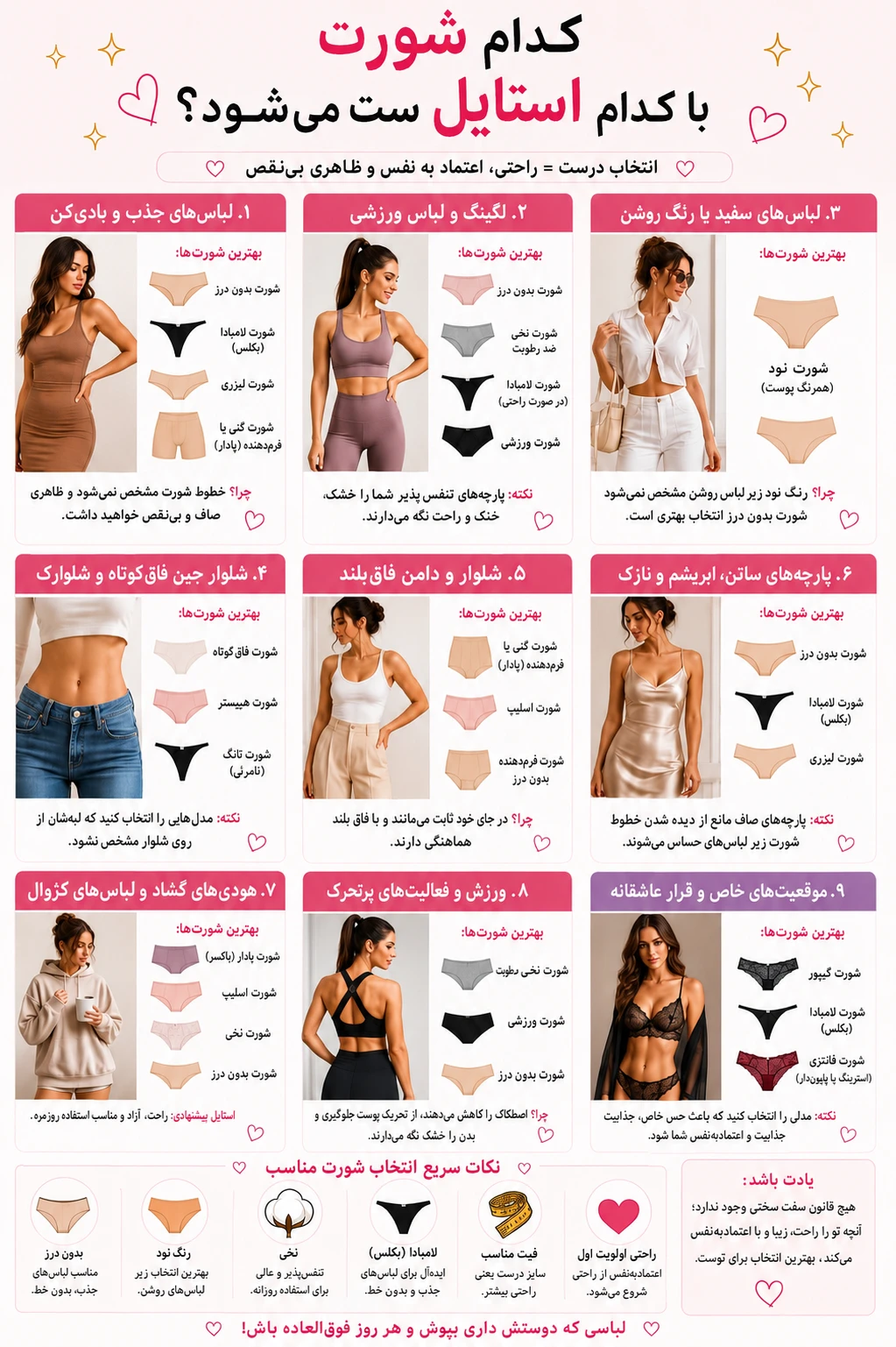 با هر شلواری چه شورتی بپوشیم؟