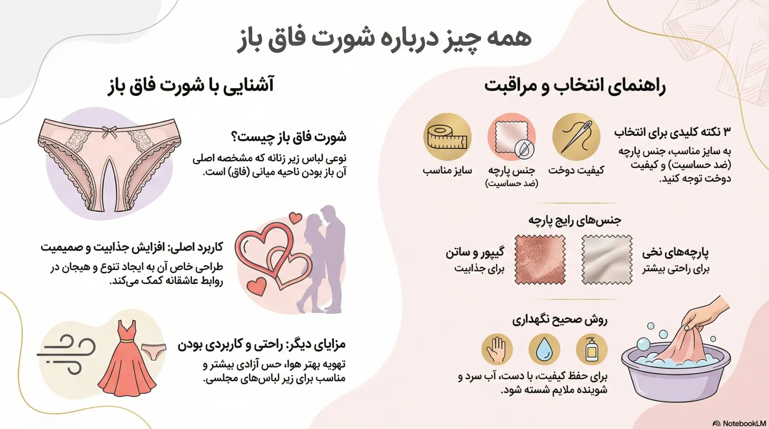 کاربرد شورت فاق باز زنانه